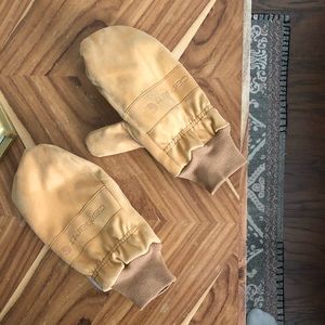 Carrhart mittens used for skiing
